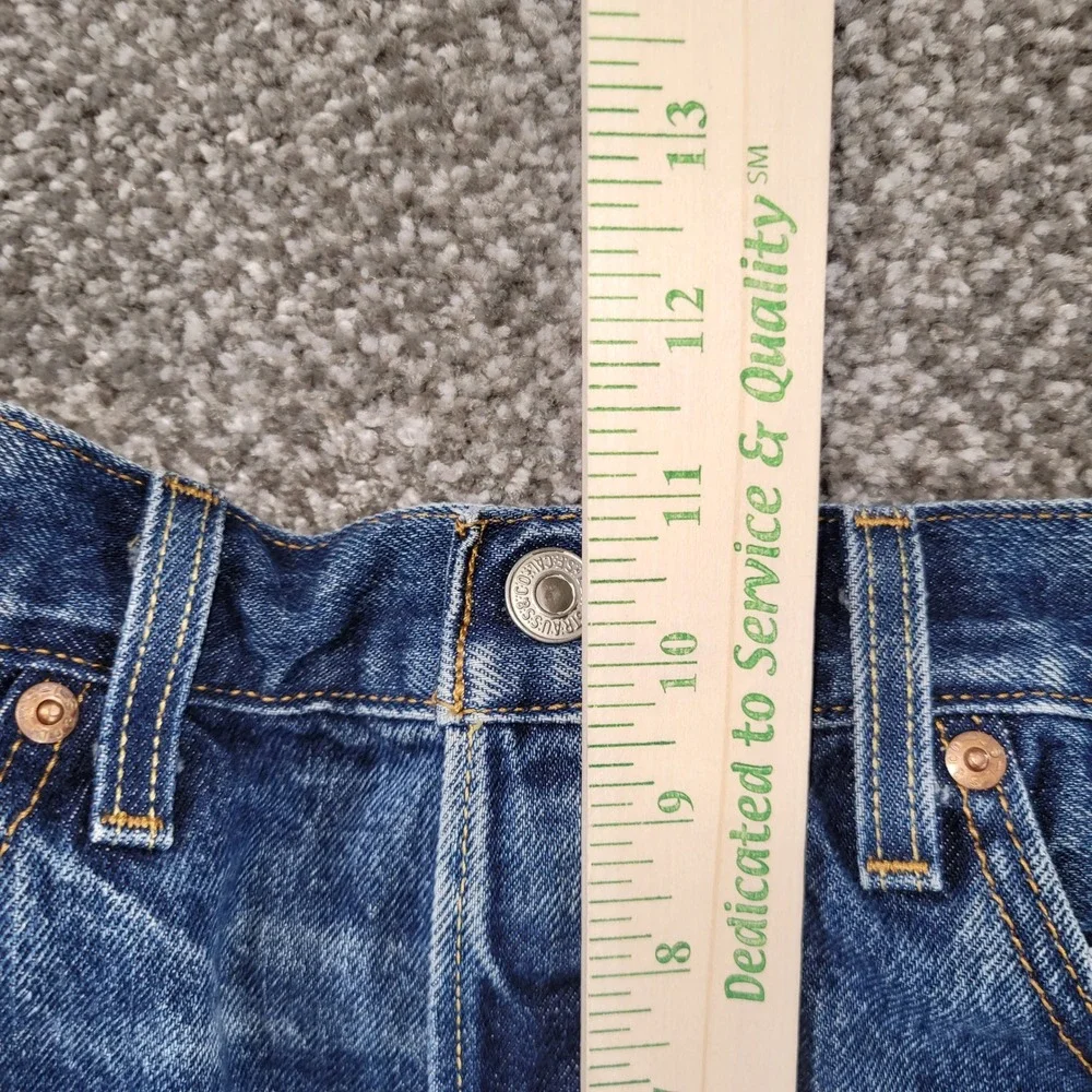 Levis 501 Original Fit Distressed Jeans Mens 31x30 Blue Denim Button Fly 5273